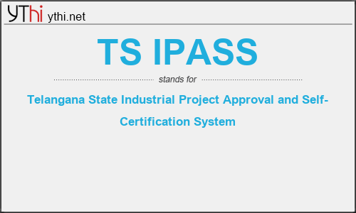 What does TS IPASS mean? What is the full form of TS IPASS?